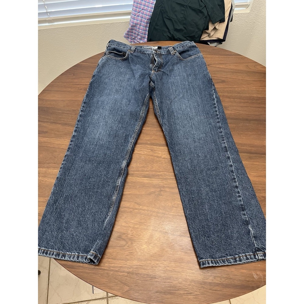 Carhartt Jeans Men's 34x30 Relaxed Fit 5 Pocket 100% Cotton BD5119-M Dark Wash